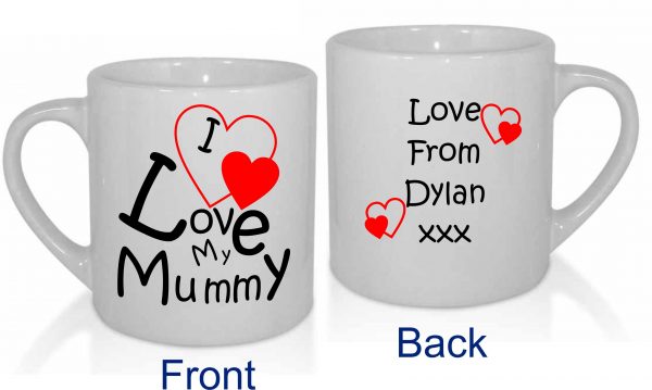I Love My Mummy Mug, Personalised Mummy Mug, Custom Mother's Day Gift - Image 3