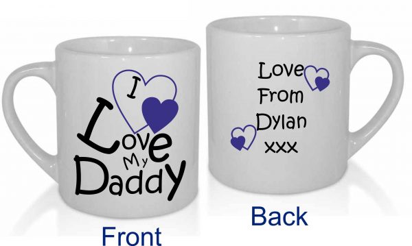 I Love My Daddy Mug, Personalised Daddyy Mug, Custom Father's Day Gift - Image 2